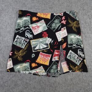 Reformation Skirt Womens 8 Margot Postcards Mini Slit